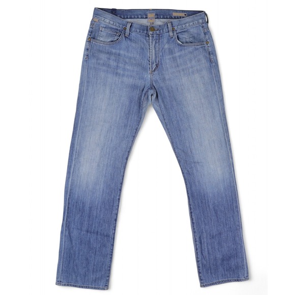 Citizens of Humanity Jeans Mens 34x33 Blue Sid Straight Leg Stretch Denim USA - Picture 1 of 16